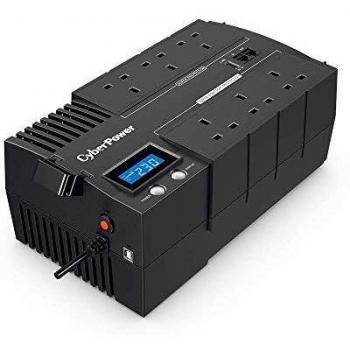 CyberPower BRICs UPS Interactivo 1200VA/720W con Pantalla LCD, 6 Salidas UK, Ahorro Energético AVR, Montaje en Pared