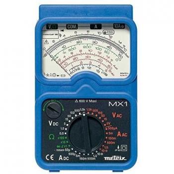 Multímetro analógico Metrix MX 1, 600 V CA/CC, 10 A CA/CC, CAT III 600V