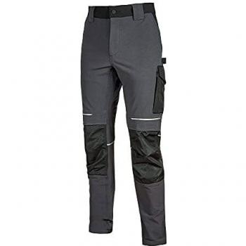 U-Power Pantalón de Trabajo Atom Asphalt Grey T-S