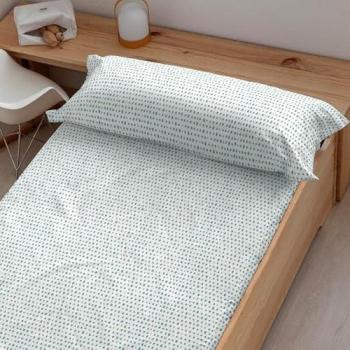 Sábana Bajera Ajustable Kids&Cotton Jeddah Multicolor 100% algodón Peinado 175 Hilos para Cama de 105 x 200 cm