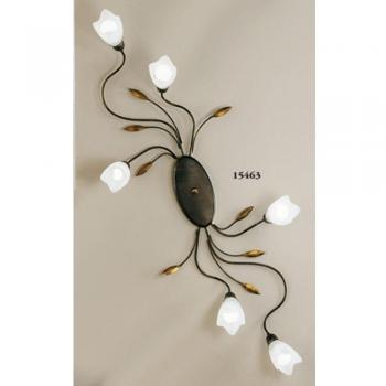 Lámpara de Techo Floral CAMPANA 6 Luces