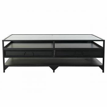 Mesa de Centro DKD Home Decor Metal Cristal (120 x 60 x 40 cm)