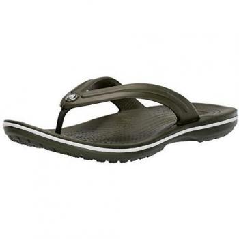 Chanclas Crocs Crocband Flip verde oscuro blanco - 36-37