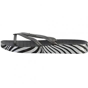 Ipanema Bossa Soft V Fem, Sandalias Mujer, Black Silver, 35 EU