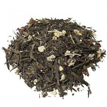 Aromas de Té, Té Verde Flor de Azahar, Con Cáscaras de Naranja, Contenido 50 g, Efecto Digestivo, Antioxidante, Té Relajante y Natural, Mezcla para Bebida Caliente o Fría, Sabor Cítrico