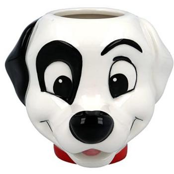 Taza Cerámica 3D Cabeza de 101 Dálmatas 410ml