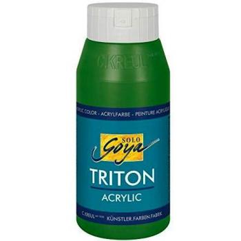 Pintura Acrílica KREUL SOLO Goya TRITON, Verde Hoja, 750 ml