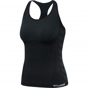 Camiseta de tirantes mujer Hummel hmlclea top, color negro, sin costuras, talla M