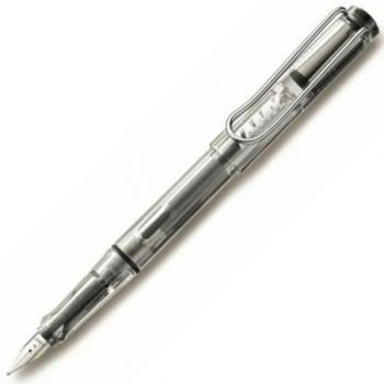 Pluma Lamy Safari Vista plumin F cuerpo transparente