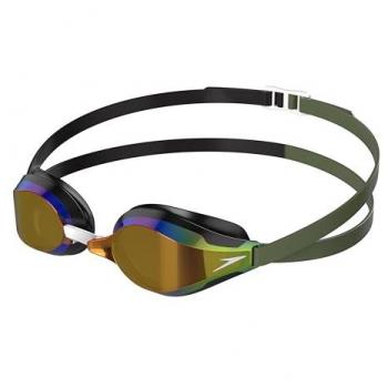 Gafas de natación Speedo Fastskin Speedsocket 2 marrón negro con lentes espejadas marrón, para carreras de competición, antivaho, sin goteos, unisex adulto, One Size