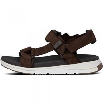 FitFlop Sporty Back-Strap Sandals, Chanclas para Hombre, Marrón