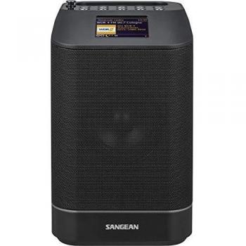 Sangean WFS58 Dab+ Radio | FM | WiFi y Altavoz Bluetooth | Radio de Internet portátil con NFC | WiFi | Negro