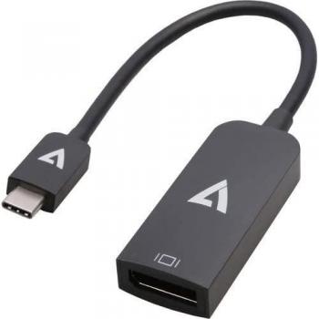 V7 USB-C to DisplayPort 1.4 Adapter Cable Black