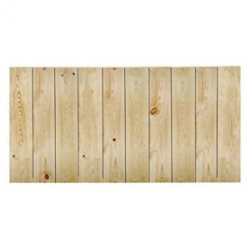 DECOWOOD - Flandes II Cabecero de madera maciza en tono olivo, medidas 120x60cm y 200x80cm, fabricado a mano en España