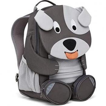 Mochila infantil Affenzahn Perro 3-5 años, características: diseño divertido de perro, materiales ecológicos y sostenibles, compartimento principal espacioso, bolsillo frontal con cierre, correas ajustables y acolchadas, fácil