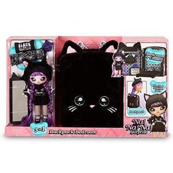 Giochi Preziosi - NA! NA! NA! Surprise Playset Mochila y 1 muñeca, negro