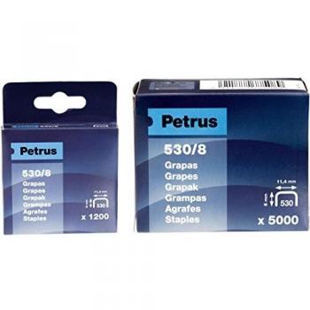 PETRUS 77507 - Caja 5000 ud. grapas cobreadas modelo 530/6 mm