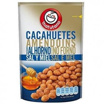 Matutano - Cacahuetes Tostados Al Horno - Sal Y Miel - 150 g - [Pack de 20]