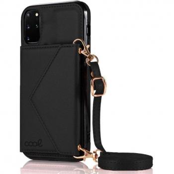 Cool Funda Colgante Wallet Negra para Samsung Galaxy S20 Plus