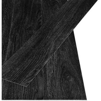 vidaXL Lamas para Suelo PVC Autoadhesivas Losetas Vinilo Decoración Interior Metarial Construcción Bricolaje Hogar 4,46 m² 3 mm Color Roble Antracita