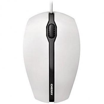 Ratón Óptico Ambidextro TERRA 1000 DPI USB Cableado Blanco y Gris