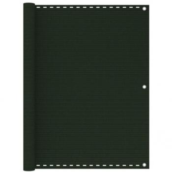 Toldo para balcón HDPE verde oscuro 120x400 cm