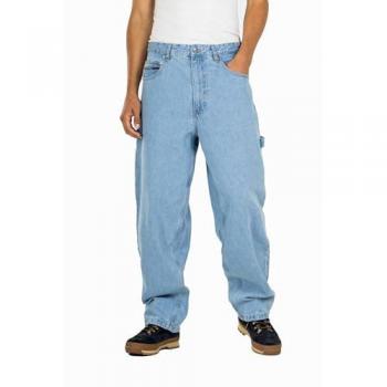 Jeans Baggy Worker Iconic Azul Claro para Hombre - 100% Algodón Orgánico - Talla W31 / L32