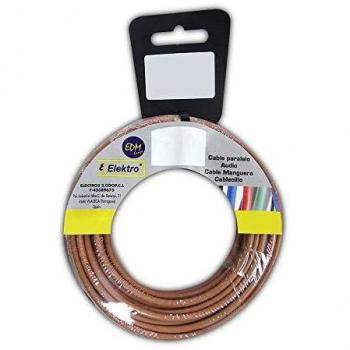 Carrete cablecillo flexible 2,5mm marrón libre de halógenos 15m