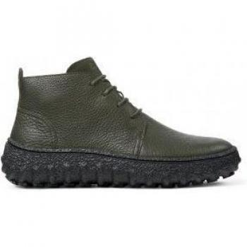 Camper Ground Hombre Botines de Piel Verde K300330-015