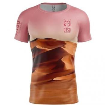 Camiseta Otso Desert manga corta rosa naranja - S