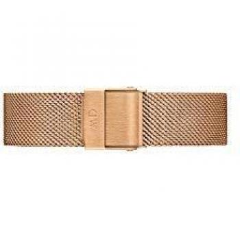 Cinturino de acero inoxidable Daniel Wellington Classic Petite Melrose 14 mm en color rosa dorado