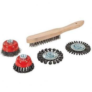 Juego de cepillos de acero variados Silverline 589548, 5 piezas