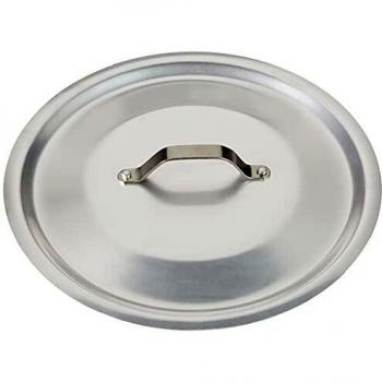 Pentole Agnelli ALMA12928 Tapa Redonda Pesada con Puente, Aluminio Profesional 3 mm, 28 cm