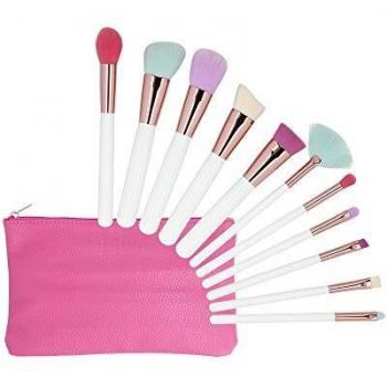 Set de Brochas de Maquillaje MIMO Multicolor 11 Piezas con Estuche