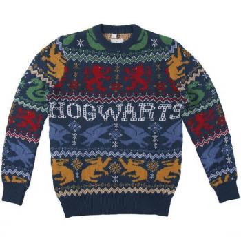 Jersey Punto Navideño Harry Potter Color Azul - Cerdá