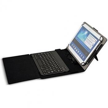 Port 948970 - Funda para Tablet de 10 con Teclado QWERTY, Negro