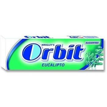 Orbit chicle sin azúcar sabor eucalipto 10 grageas - [Pack de 15]