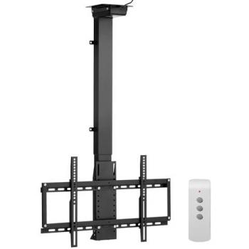 Soporte de Techo Motorizado para TV de 32-55 pulgadas, Ajustable Eléctricamente, Carga Máxima 54 kg, VESA 600x400 mm