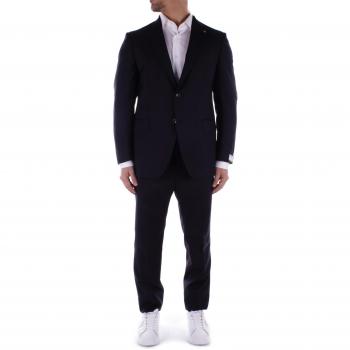 Men's Single Breasted Ceremony Suit, Night Blue, Size XL