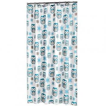 Sealskin Owl Cortina de ducha 180x200 cm PEVA Azul