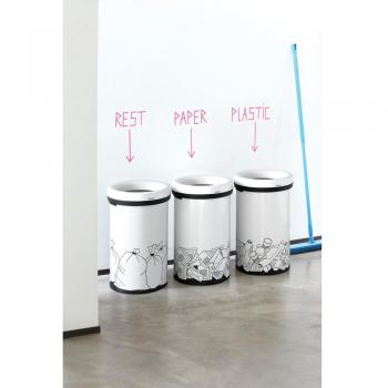 Brabantia 402005 - Open Top Bin 60 ltr - Diseno Restos. Blanco
