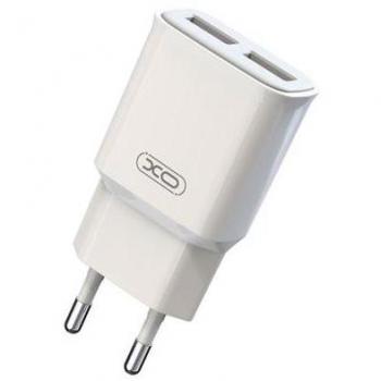 Cargador de Viaje USB Dual XO L92C - 2.4A - Blanco