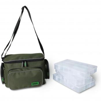 Zebco 8420024 - Bolso con Compartimentos, Multicolor