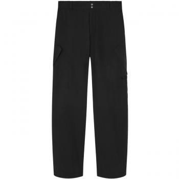 Versace Men's Black Straight Cotton Trousers, Size 46, Style Code: 10162001A113141B000