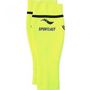Sportlast Pro Pantorrilleras de compresión, Amarillo/Negro, M