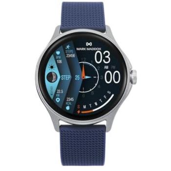 Reloj Inteligente Mark Maddox Hombre Caja Policarbonato Correa Silicona Azul HS2006-10