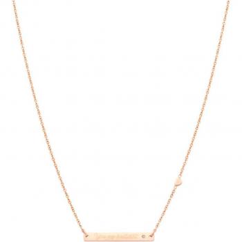 Collar Mujer Wonderful Words de Acero Oro Rosa