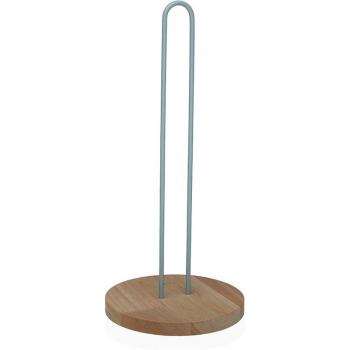 Portarrollo de Papel de Cocina Versa Azul Madera
