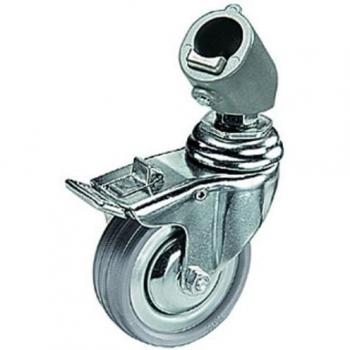 Manfrotto 110 - Juego de Ruedas con Freno para Patas de 22 mm, Aluminio