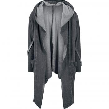 R.E.D. by EMP Cold Dye Hooded Cardigan Cárdigan Gris Oscuro L